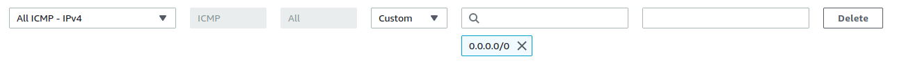 Opened network port on AWS